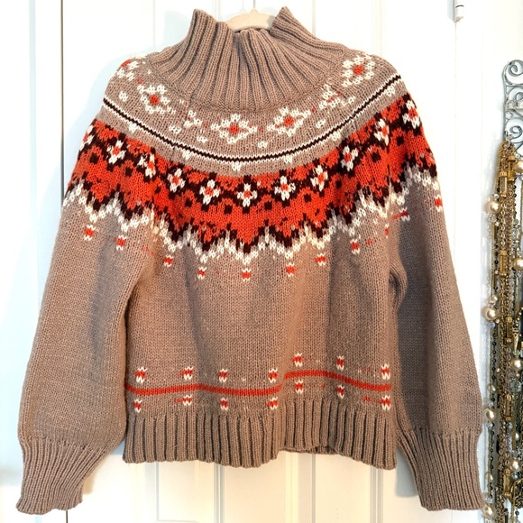 🎀 NWT FAIR ISLE SWEATER by Woven Heart M NEW 🎀 - Picture 5 of 8